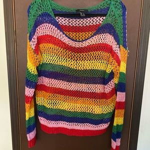 Rainbow knit top
